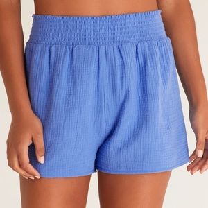 NWT Z Supply Gauze Shorts Pacifica Blue Sz M